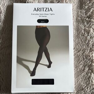 Aritzia Black Semi-Sheer Leggings